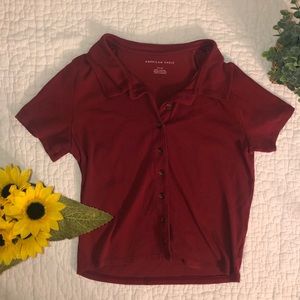 American Eagle Crop Tee